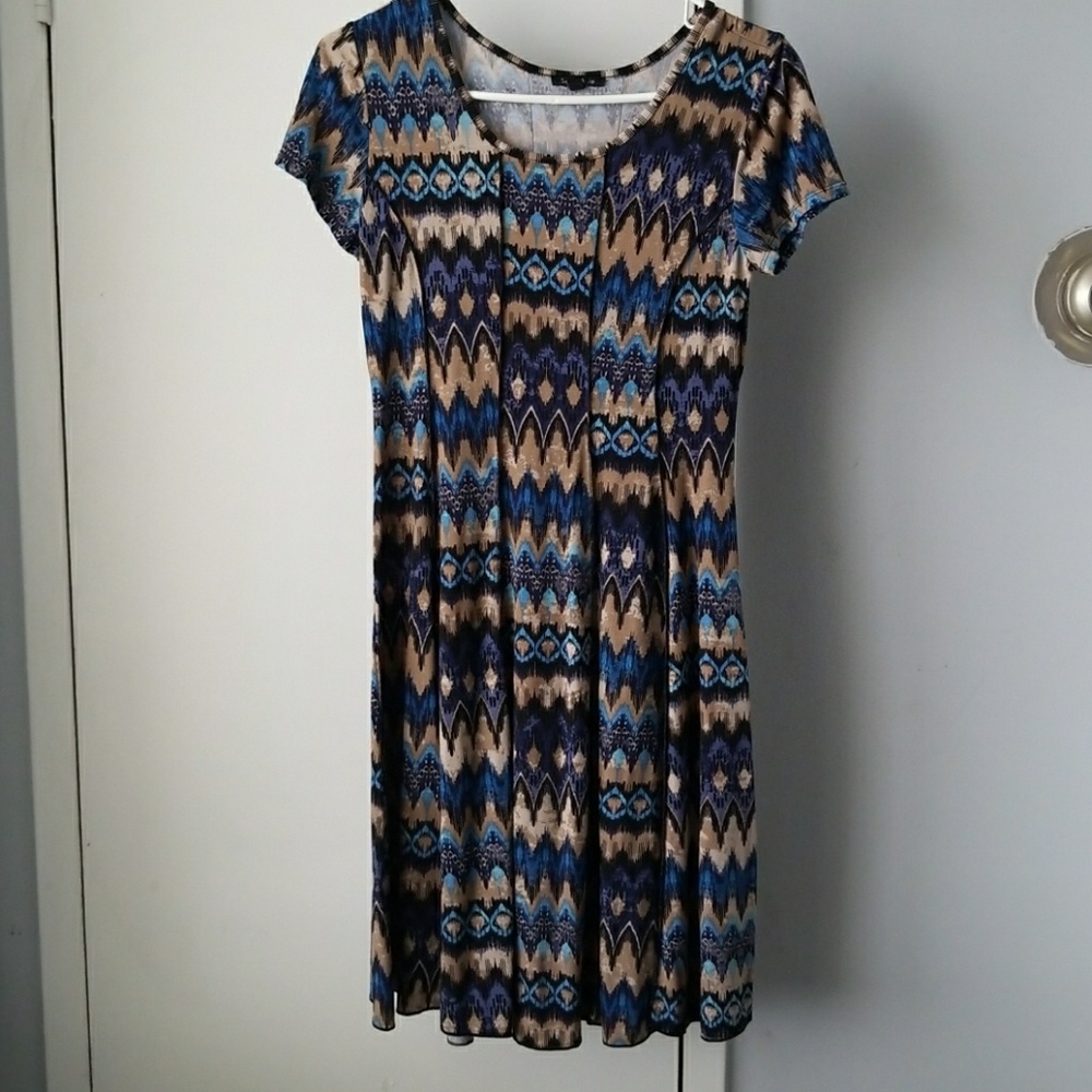 Pleated skater dress